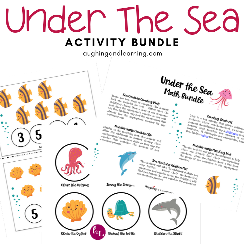 Under the Sea Number Sense Activity Pack! | Laughing & Learning