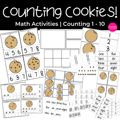 Counting Cookies Math Activities | Laughing & Learning